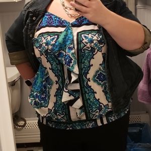 Lane Bryant ruffled tank 22/24